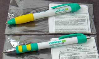 Awesome Opana ER Oxymorphone PENS Inserts Drug Rep Pharmaceutical Promo in Pkg