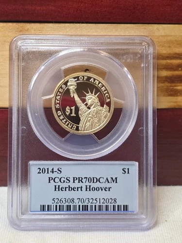 2014-S Presidential Dollar Herbert Hoover Proof — photo from the most recent tracked eBay sale