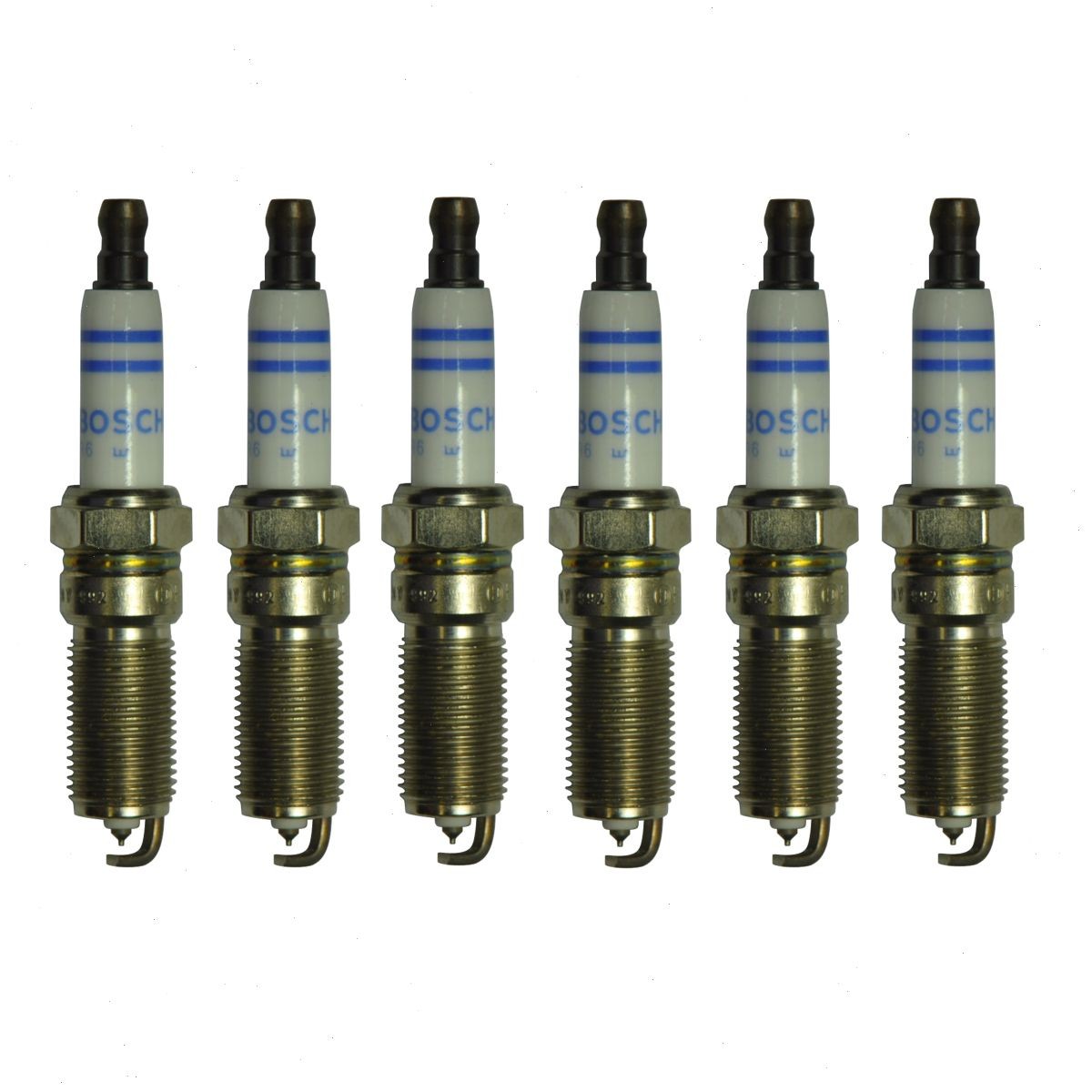 6 pc Bosch Double Platinum Spark Plugs for 2001-2005 Mercedes-Benz C320 3.2L ab