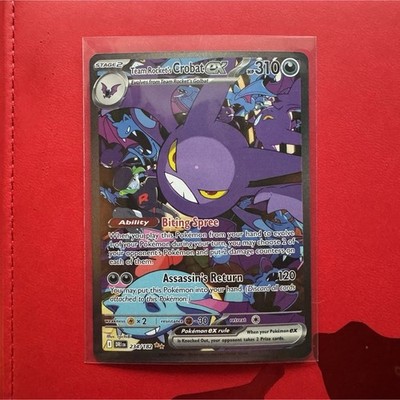Pokémon Team Rocket's Crobat EX Sv10 Destined Rivals SAR Holo 234/182 310 HP