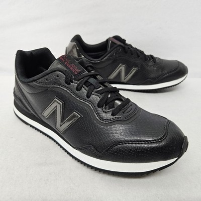 New Balance Sola Sleek Casual Shoes WLSLAPP1 Black Snake Skin Women's Size 10