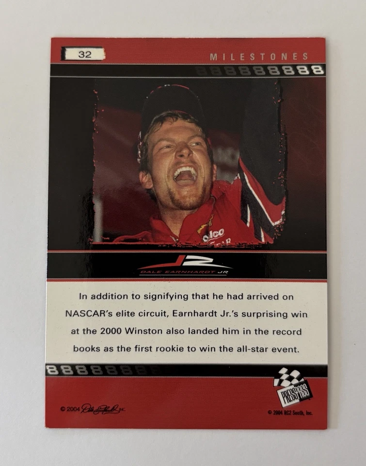 Dale Earnhardt Jr Hand Autographed 2004 Press Pass Cards - Lot Of 3! - Image 2 of 4