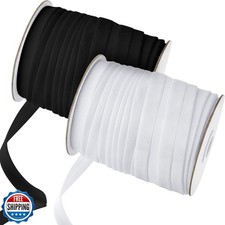 Jetec 2 Rolls Double Fold Bias Tape Bias, 1/2 Inch x 100 Yards Binding Tape D