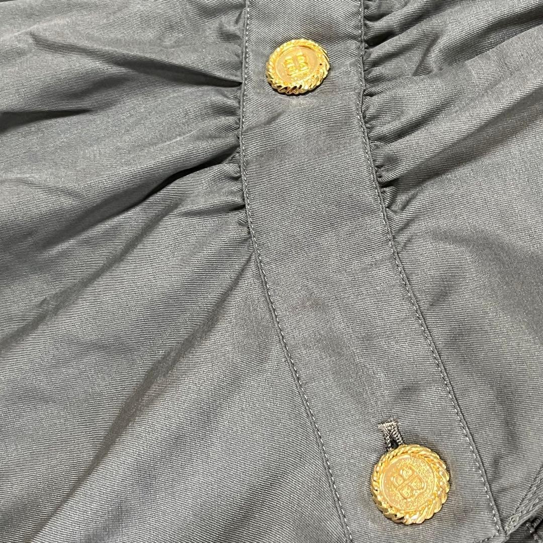 USED BALENCIAGA GOLD BUTTON ONE-PIECE TRENCH COAT GOOD thumbnail 8