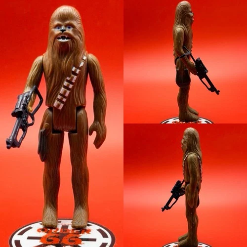 MINTY Star Wars CHEWBACCA Vintage Action Figure SCARRED HK COO with Bowcaster