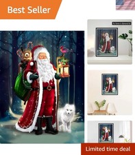 5D Santa Claus Diamond Painting Kits - DIY Diamond Art Kits for Adults Christ...