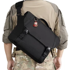 1TG Messenger Bag for Men,Laptop Bag 15.6 Inch Tactical Waterproof Nylon Cros...