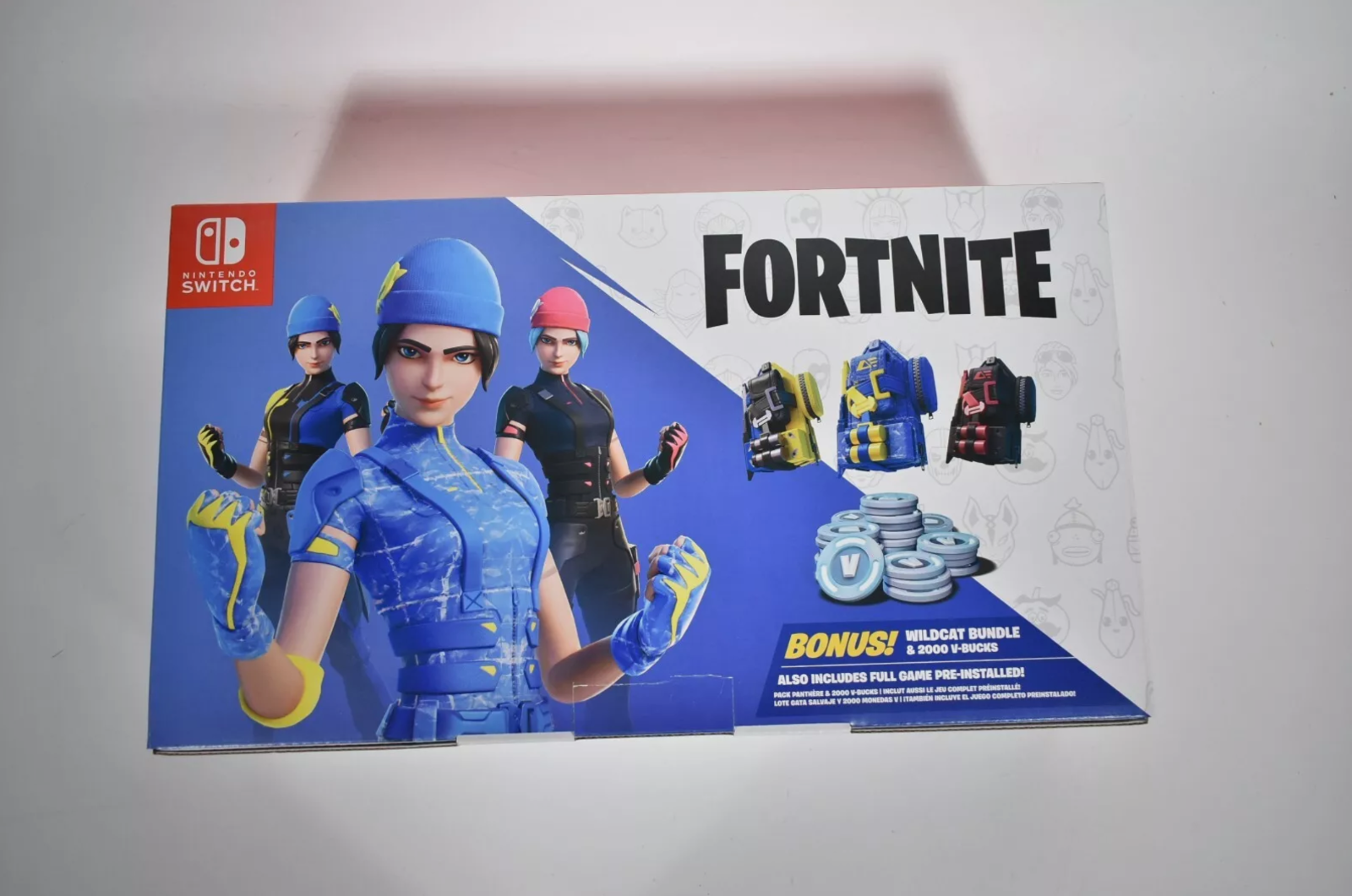 Nintendo Switch Fortnite Wildcat Console Bundle NEW - WITH CODE V-Bucks ...