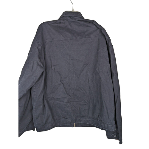 Vintage Chaps Harrington Bomber Jacket Navy Full Zip Mens Size XL Neutral Preppy - Picture 2 of 10