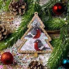 DIY Bead Embroidery Kit on Plastic Beaded stitching needlepoint beadwork