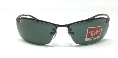 Ray-Ban Sidestreet Top Bar Men&#039;s Metal Frame Green Lenses Sunglasses RB3183