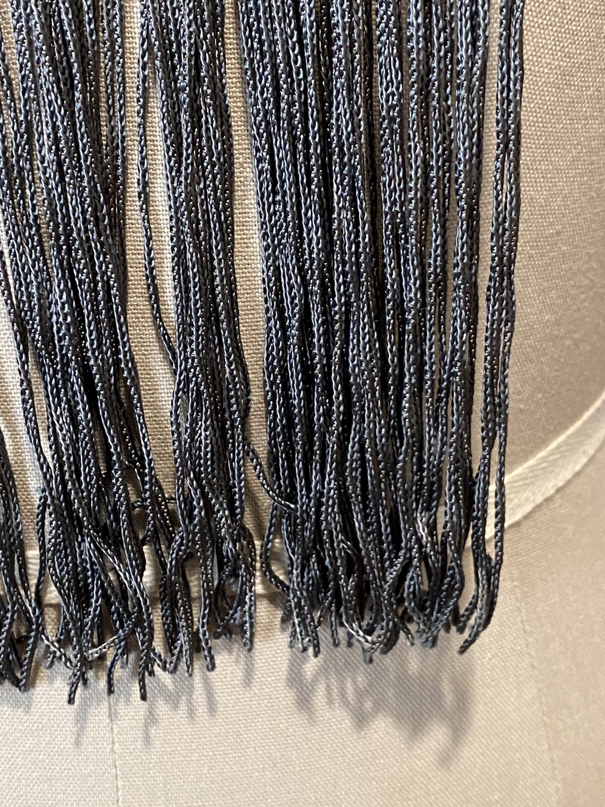 Macrame Ombre Fring Collar Statement Necklace Lon… - image 14