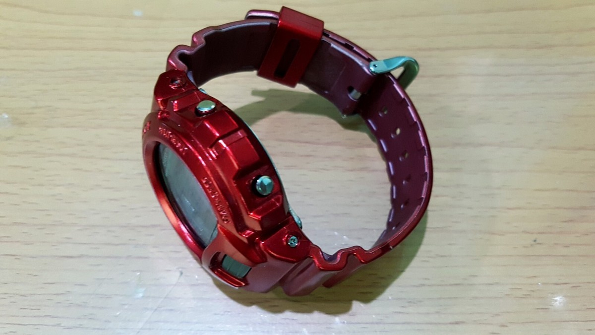 Vintage G-Shock DW-6600 Metallic Red Wave Tide Surfing Face Vintage G-Shock DW-6600 Metallic Red Wave Tide Surfing Face