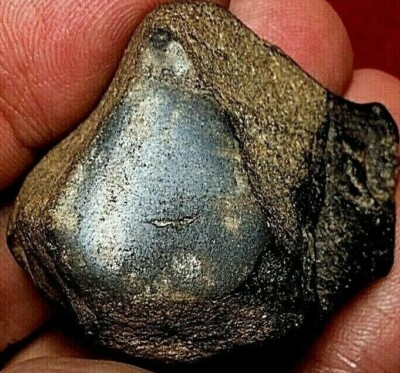 Lunar Meteorite 44 grams Individual  Dark  End Cut with Fusion Crust