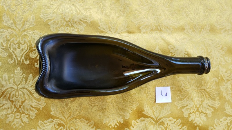 Wine Bottle Bowl Glass Prosecco Bottle Handmade Hand Crafted #3