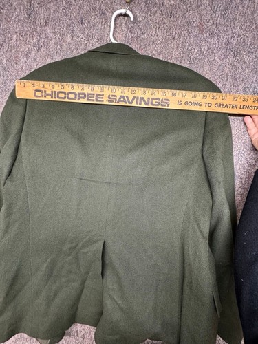 Vintage Ralph Lauren Polo University Club Mens Blazer Green Camel Hair S USA - Picture 18 of 21