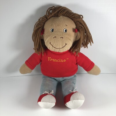 Vtg Eden 1996 Francine Plush Doll Arthur Friends Sister Marc Brown PBS Stuffed
