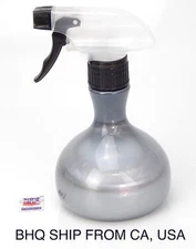 Hair Salon Water Spray Bottle 10 Oz (Pearl Dark Silver)