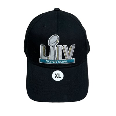 NFL Super Bowl LIV Baseball Cap Adjustable Strap Caesars Rewards Black Adult XL