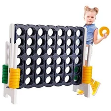  Jumbo 4-to-Score Giant Game Set, Backyard Games for Kids & Adults, 4 in A Row 