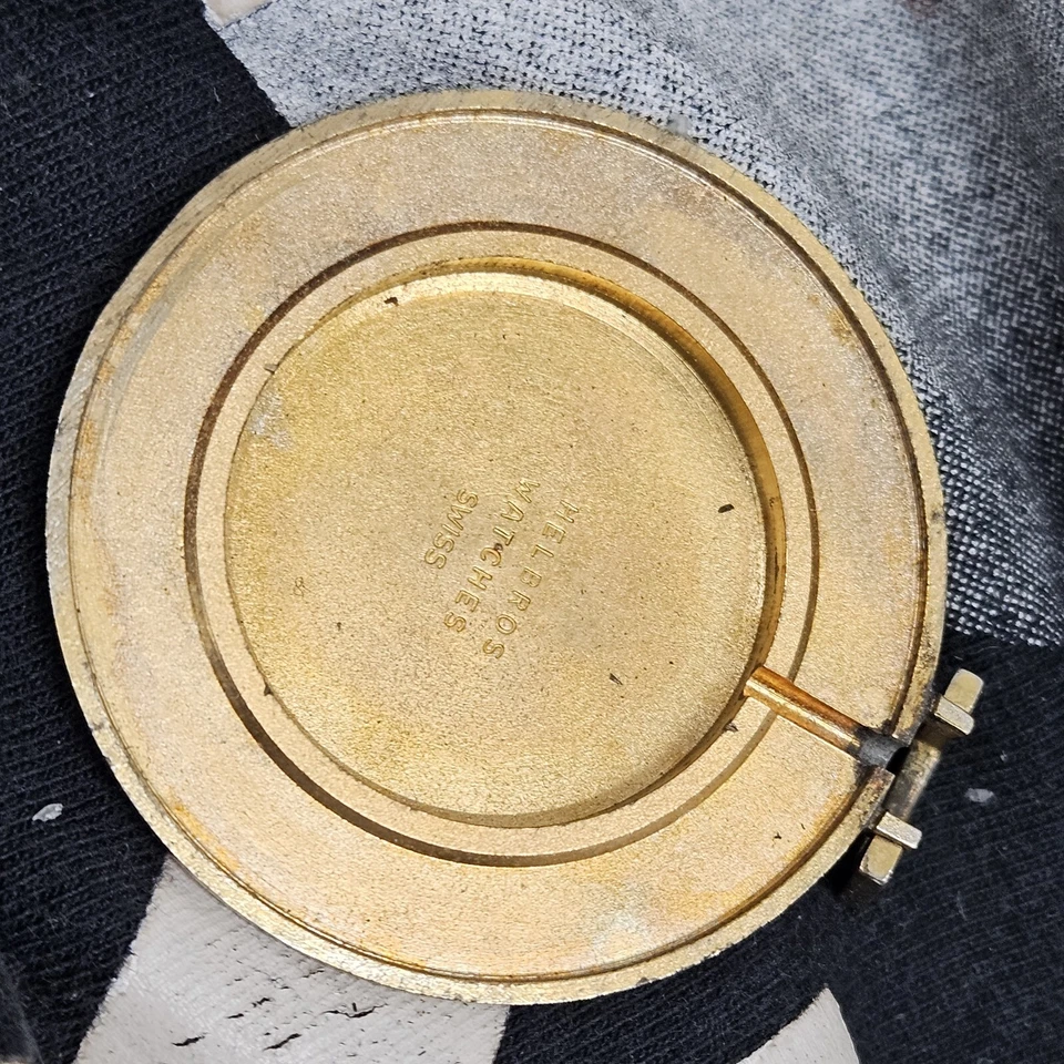 Reloj Bolsillo Helbros Vintage Hombre Con Movimiento Mecánico Elgin Cal.328 Foto 2 de 4