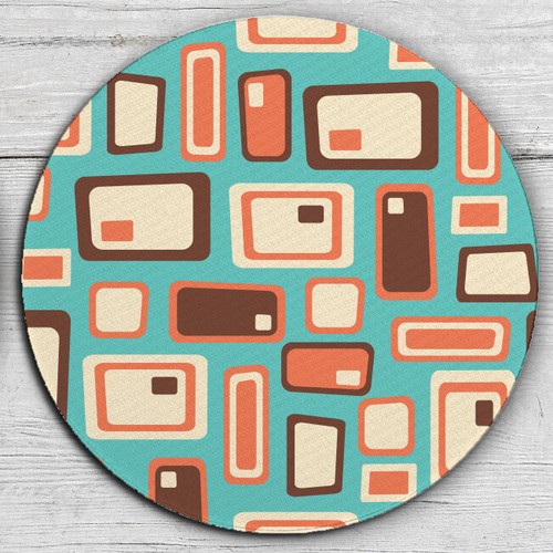 Retro Drink Coasters Set Of Six Neoprene Square Or Round - Picture 21 of 23