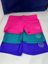 Lucky and Me Ella Girls Dance Shorts - Rosey Posey - 3-Pack - Size 9/10 - New