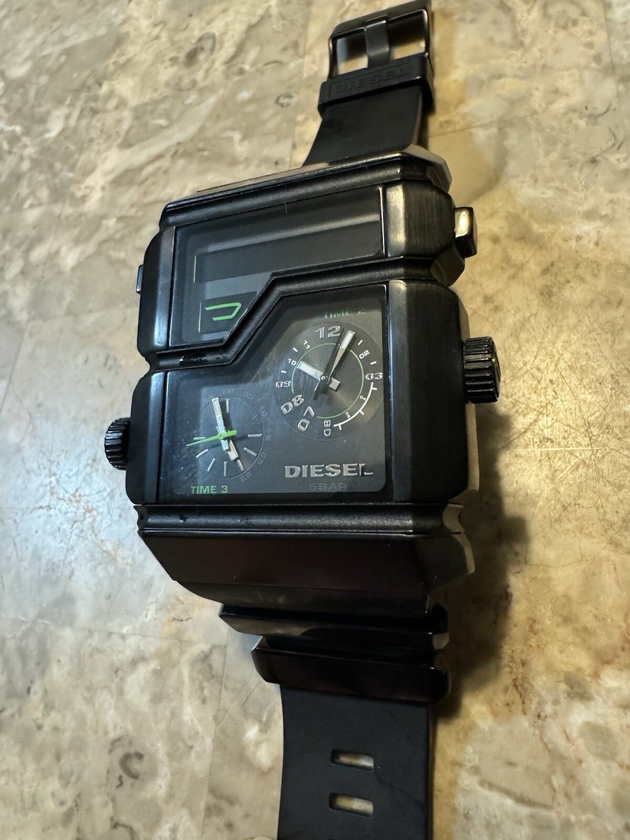 Y2K RARE DIESEL ONLY THE BRAVE DZ7179 QUARTZ MEN'S 3 IN 1 Y2K RARE DIESEL ONLY THE BRAVE DZ7179 QUARTZ MEN'S 3 IN 1