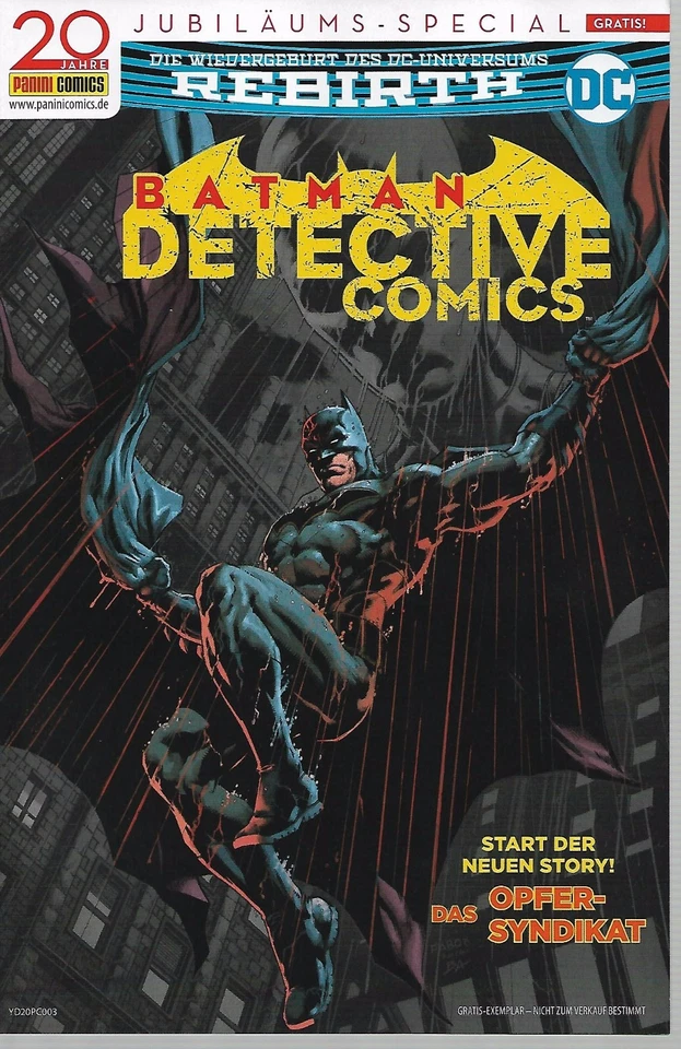 20 Jahre Panini Comic - Jubiläums Special 2017 - Batman Detective Comics - Bild 1 von 1