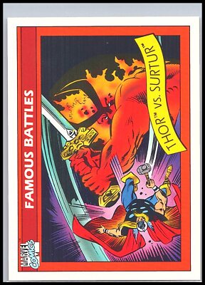 1990 Marvel Comics #91 Thor vs Surtur
