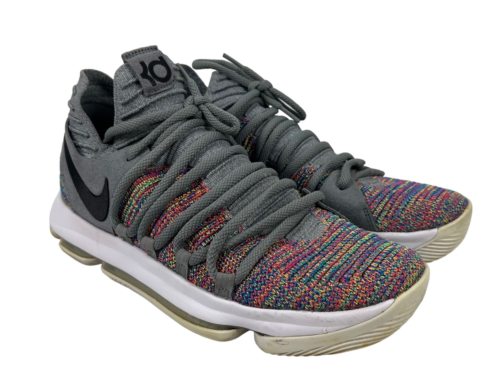 Kd Multicolor 10 Nike Zoom KD 10 Gray Basketball Shoes US