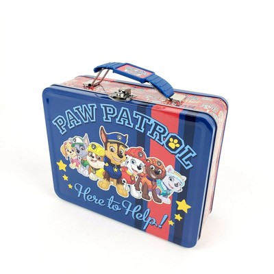Paw Patrol 2017 Metal Lunchbox with Blue Handle Collectible Lunch Box Tin | eBay