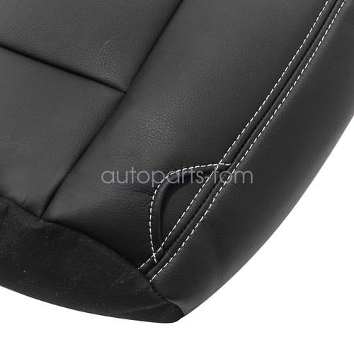 2008-2010 For Ford F250 F350 Super Duty XL Driver Top & Bottom Seat Cover Black - Picture 14 of 16