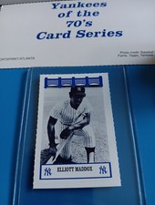 Elliott Maddox WIZ NY Yankees Of The 70's Baseball Card SGA Rare 1992 Fisher