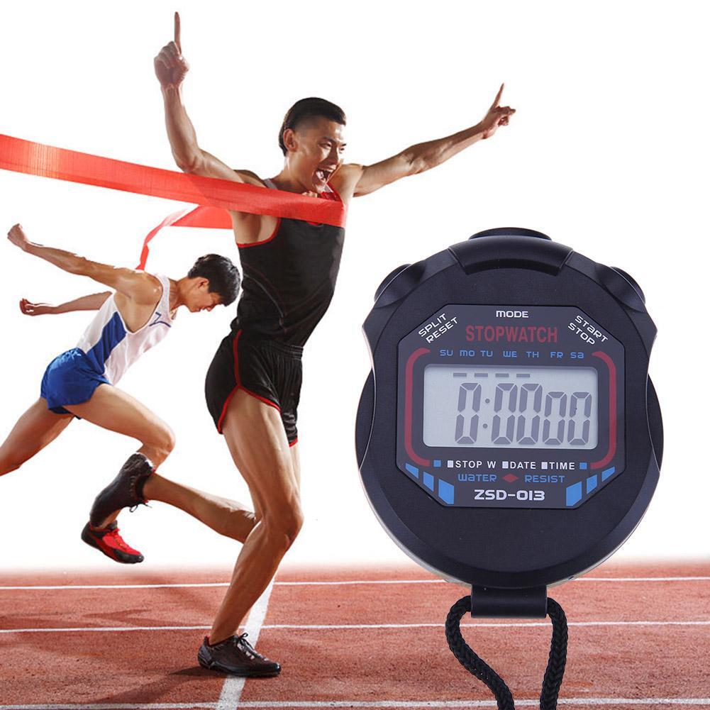 Electronic Stopwatch Digital LCD Chronograph Sports Stopwatch Timer eBay