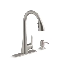 Kohler Maxton R22867-SD-VS Pull-Down Stainless Kitchen Faucet w/ Soap Dispenser
