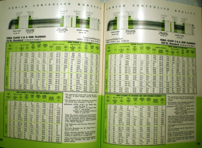 LADISH Catalog Pipe Fittings ASBESTOS Gasket TEMA Flanges Forged Steel 1954  | eBay