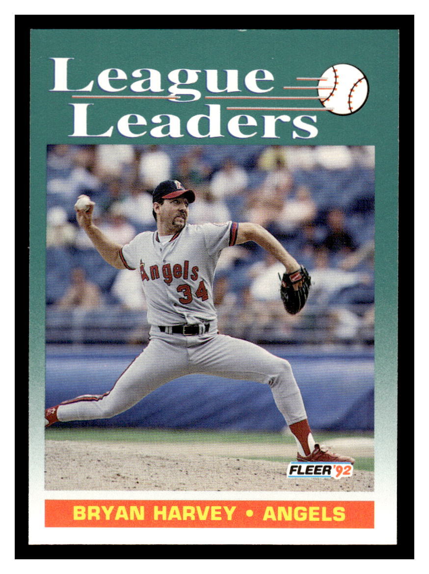 1992 Fleer #696 Bryan Harvey - Angels | eBay