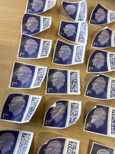 First Class King Charles Unfranked Barcoded Stamps No Glue X 25 Face £41.25 - Picture 9 of 18