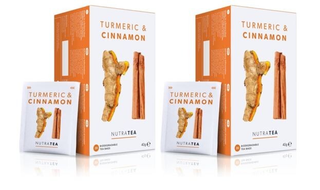 Nutra Tea Turmeric & Cinnamon Support Immune and Digestive Health X 2