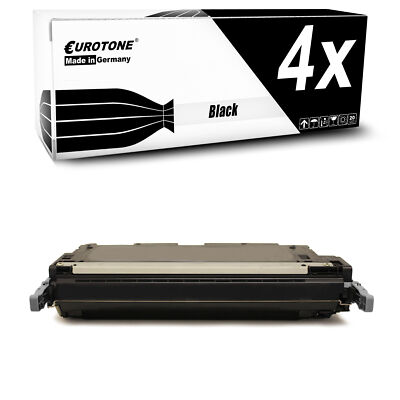 4x Eurotone Patrone SCHWARZ ersetzt HP Q6470A 501A