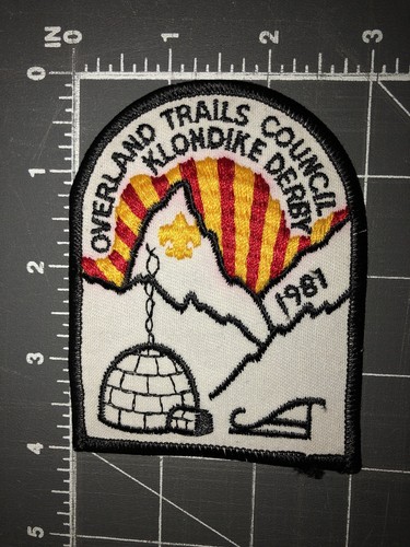 BSA Boy Scouts of America Overland Trails Council Klondike Derby 1981 Patch NE