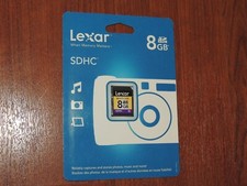 New - Genuine OEM Lexar Multi-Use 8GB SDHC Memory Card - Class 4