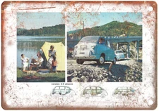 Vintage Fiat 124 Sport Coupe 1971 Auto Ad Reproduction Metal Sign A11205