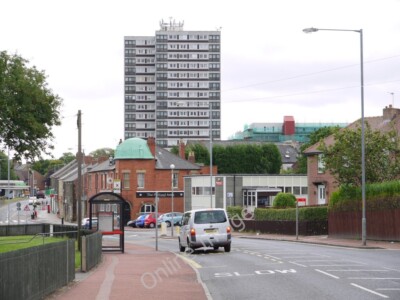 Foto 6x4 geteilte Krähenstraße, Fällansicht Ost zeigt, rechts, Felli c2010