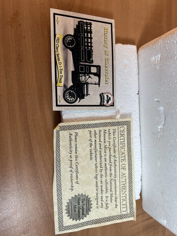 National Motor Museum 1923 Chevy Series D 1-Ton Truck 1:32 Scale (w/cert & Card) - Image 2 of 4