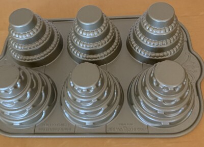 Nordic Ware 3 Tiered Cakelet Pan Gold Nonstick