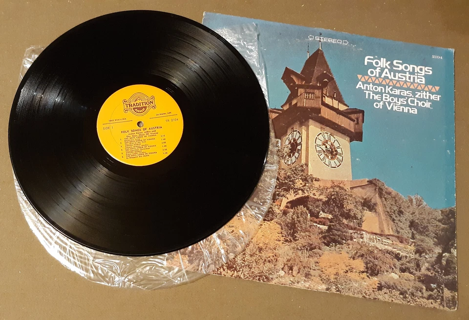 Folk Songs of Austria Anton Karas & Boys Choir by Everest Records 33rpm VINYL LP - Image 2 of 3