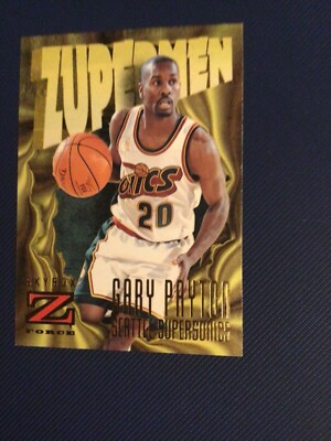 1997-98 Skybox Z Force Gary Payton Zupermen Card | eBay