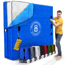 Mattress Bags for Moving with 8 Handles - Extra-Thick Mattress Bag for Moving - 